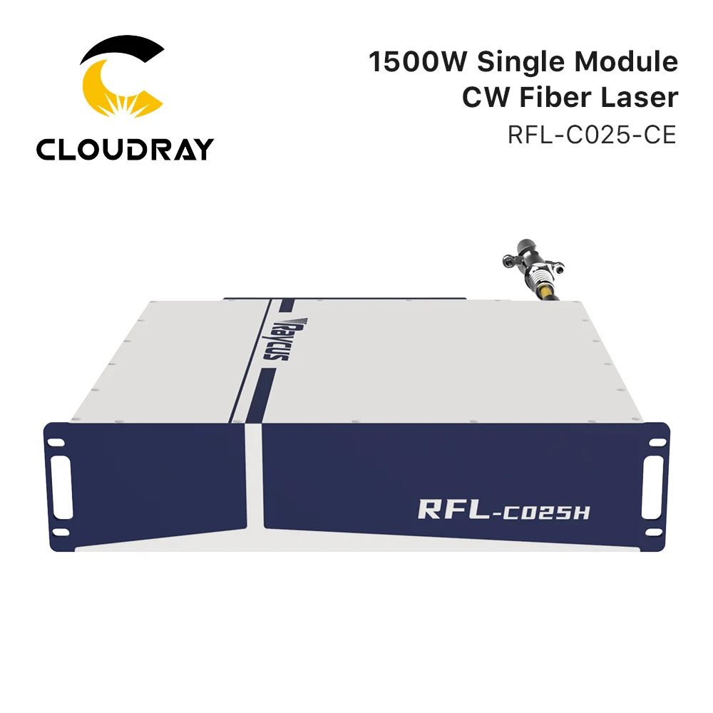 Cloudray CL62 Raycus Single Mode 1500w CW Fiber Laser Source for Laser Cutting Machine