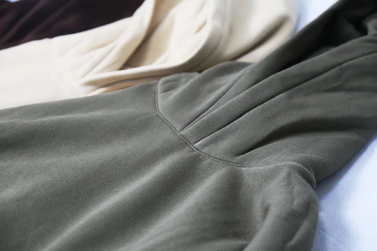 High Quality Men French Terry Blank Thick Cotton Super Soft Hoodie Embroidery Logo Custom Hoodie