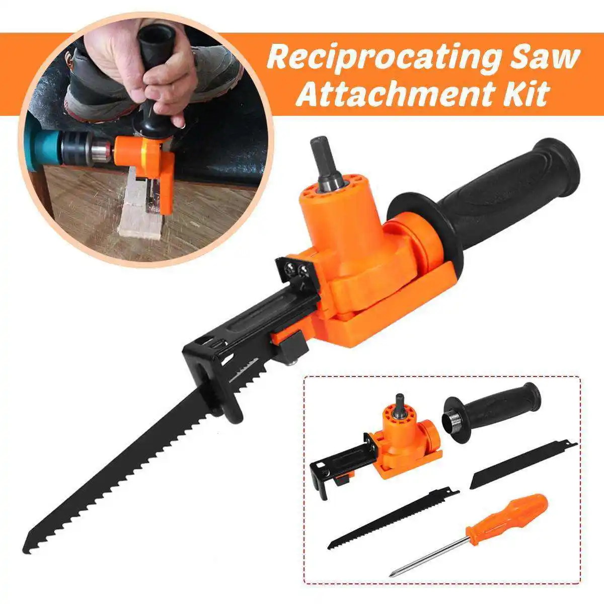 Reciprocating Saw Accessory For Cordless Drill