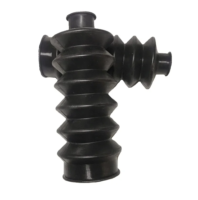 Accordion Bellows for Fabric Dust Cover Round Rubber Bellows with Cuff Ends for Shaft and Rod Cylinder Hydraulic Seal