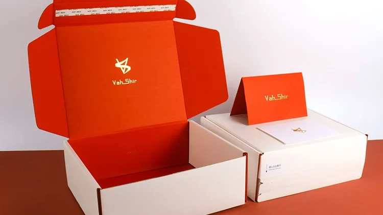 Custom Logo Print Ecommerce Corrugated Paper Boxes Recycled Cardboard