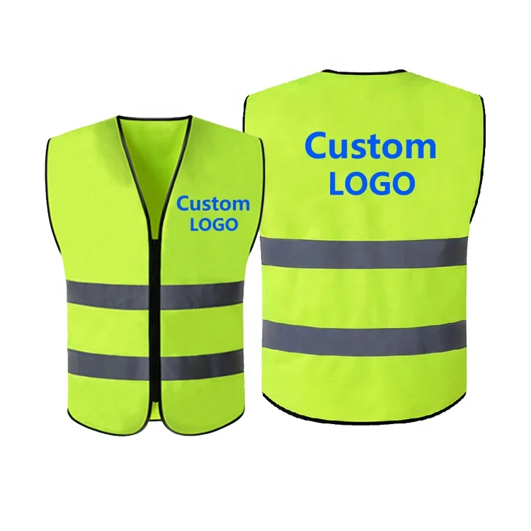 High Quality Reflective Safety Vest Petrol Oil Company Logo Gas Station Staff Worker Reflective Safety Jacket