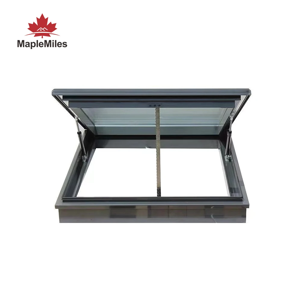 Maplemiles Sloping Roof 80 Series Custom Waterproof Glass Roof Window Skylight