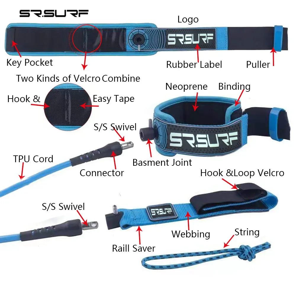 quick release surf leash