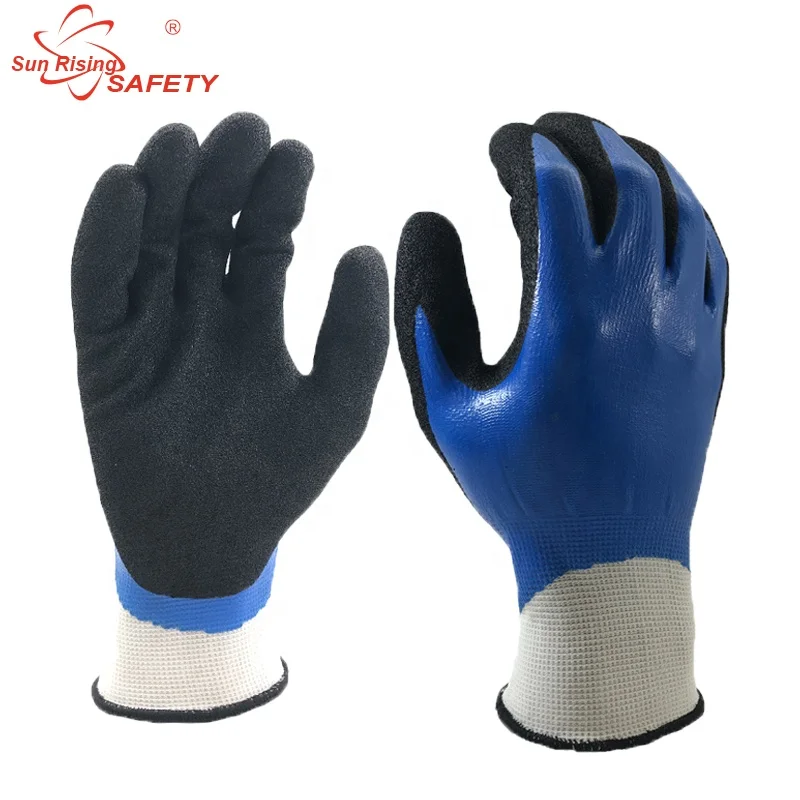 Srsafety Heavy Duty Nitrile Gloves For Handjob Oil Field Gloves