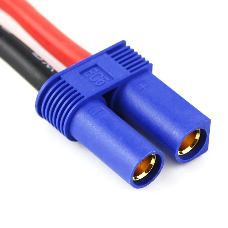 Male Tamiya to Female EC5 14AWG 5CM Cable Losi LiPo Dynamite Adapter connector 