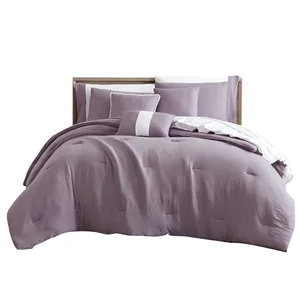 100gsm Prewashed Microfibre 100% Polyester Bedding Set Customized Comforter Set 10 Pieces