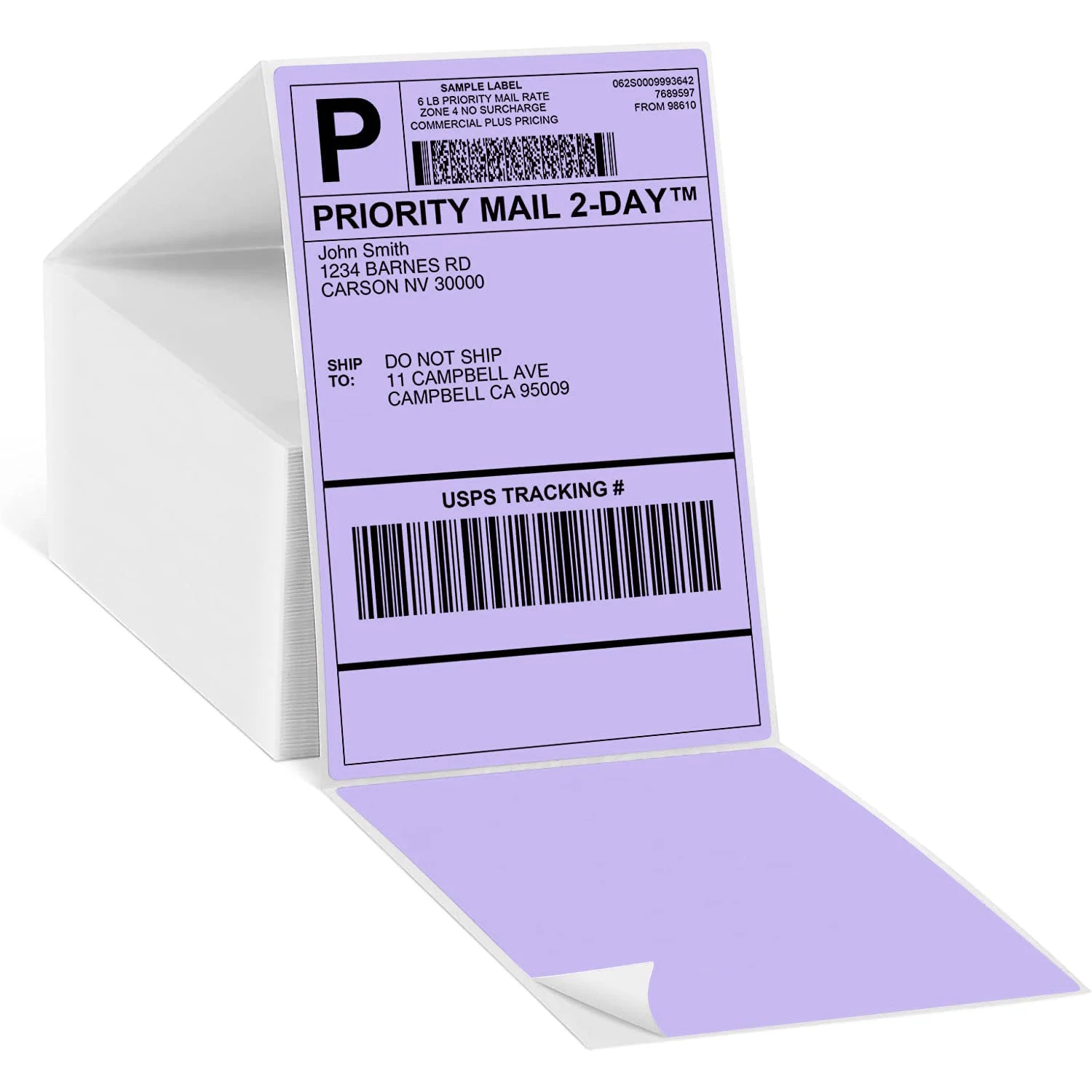 Customized Packing Labels Thermal Label Sticker Paper Synthetic Packaging Label