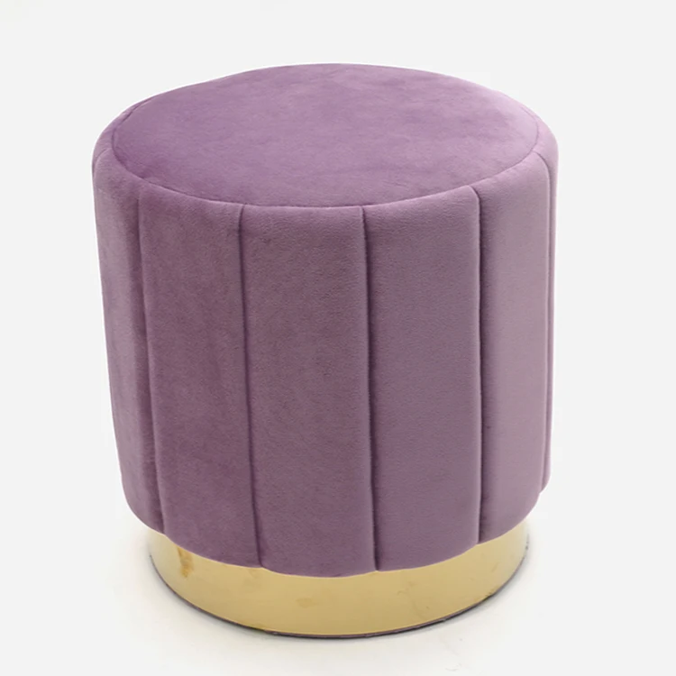 Bedroom Living Room Ottoman Seat Shoes Changing Stool Velvet Stools Home Stool Ottoman Tuffed Ottoman