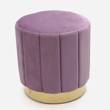 Bedroom Living Room Ottoman Seat Shoes Changing Stool Velvet Stools Home Stool Ottoman Tuffed Ottoman