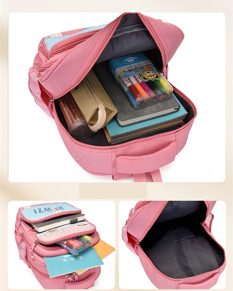2023 New Primary School Backpack British College Child Girls Backpack