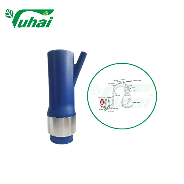 Cow Milking Machine Spare Parts Milk Milk-rite Triangle Milk Cup With Stainless Steel Weight Ring for Cow Milking System