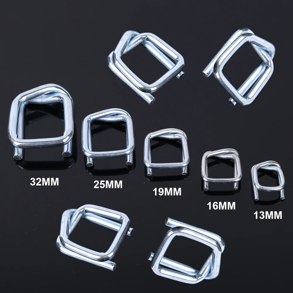 Galvanized Steel Wire Buckle Manual Packing Metal Clips for