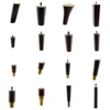 Gambe dritte in legno per divano