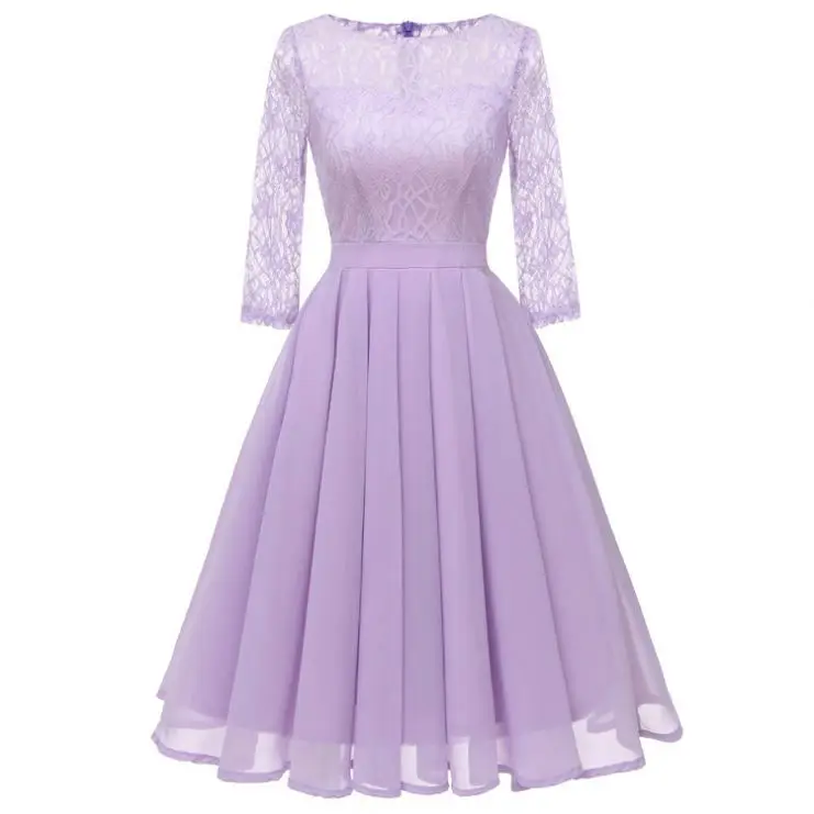 Ivory/pink/green/lilac 1950s Dress 