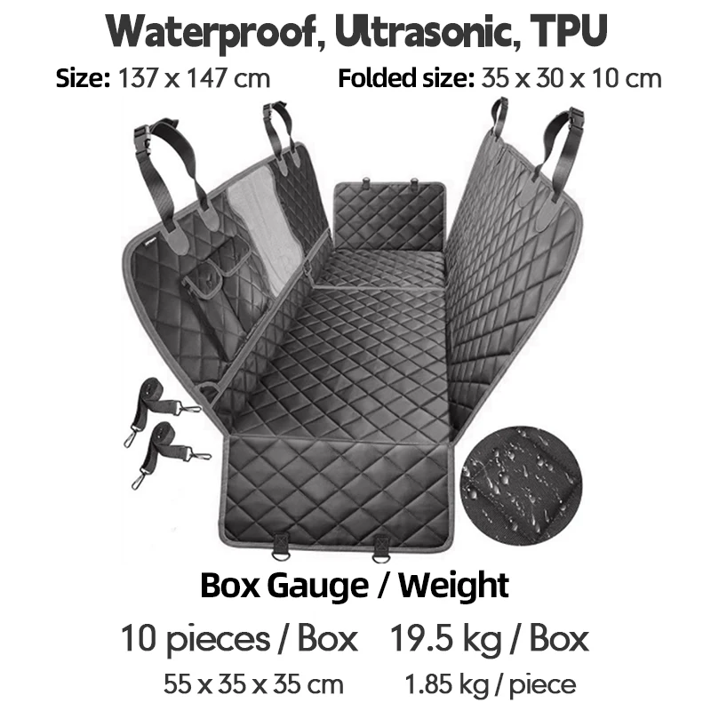 2024 Hot Selling Oxford Luxury Travel Waterproof Pet Dog Hammock Car