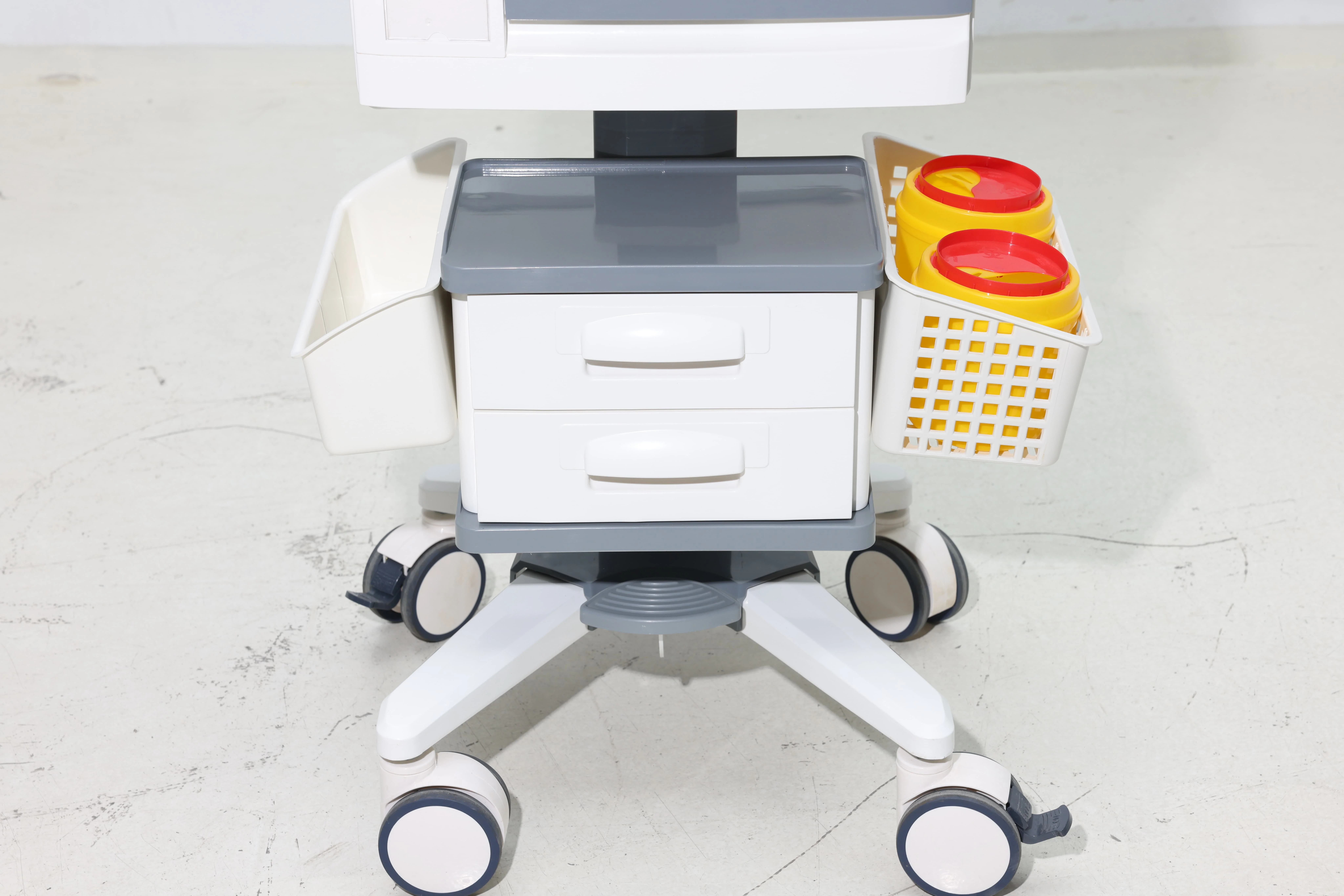 Rotating ABS Monitor Medical Computer Cart Height Adjustment for Clinical Documentation-Hospital EHR Living Room Dining 4