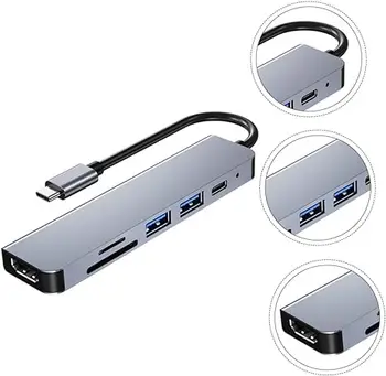 thunderbolt 3 docking station 6-in-1 HDMI 4K, USB 3.0&USB2.0 Ports TF SD PD Charging  Hub docking station For Computer Laptop,SY