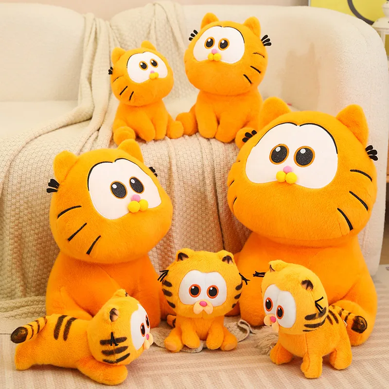 Customized Cat Cartoon for Garfield Anime Big Eyed PP Cotton Stuffed Plush Toy Children's Peripheral Gift with Claw Machine Doll