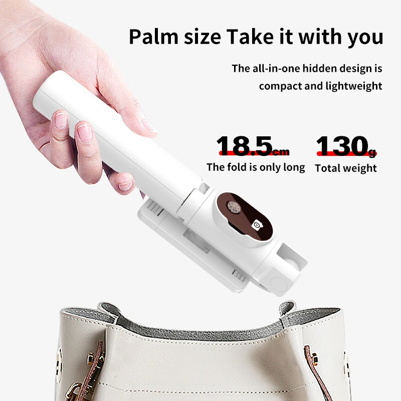 3 in 1 Wireless BT Foldable Mini Tripod Expandable Monopod Remote Control Selfie Stick