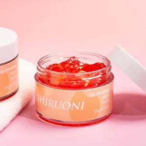 Custom Logo Peach Collagen Lip Repair Sleeping Mask Lightening Firming Hydrating Nourishing Lip Skin Care OEM Supply