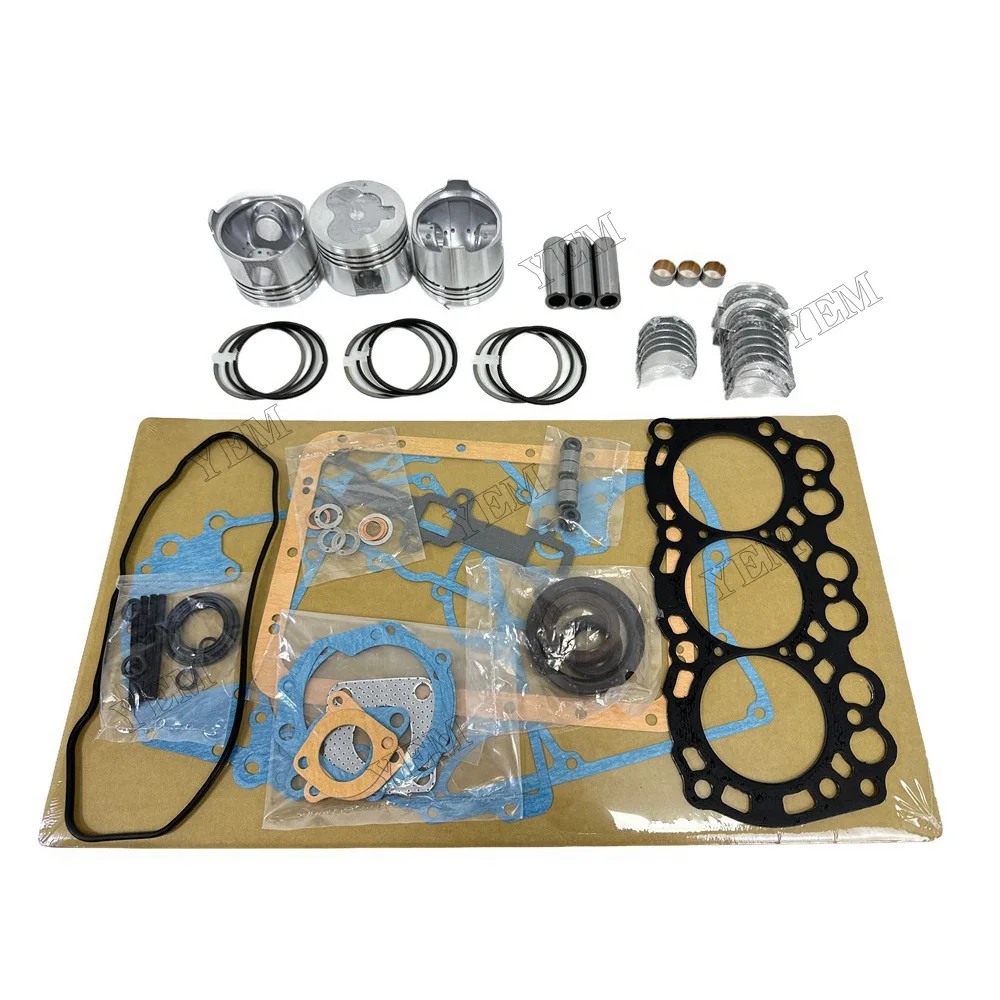 Engine Rebuild Kit With Cylinder Gaskets Piston Rings Bearingss Fits for Mitsubishi L3E Replacement Engine Parts 3