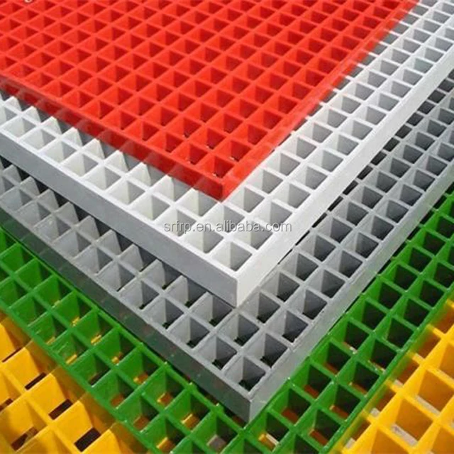 FRP Grating Fiberglass Support Flooring Grate for Farm High Strength Durable Fiberglass Grating Walkway Platform