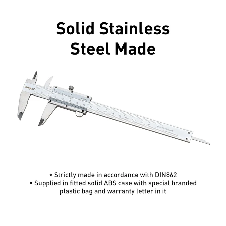 Shars 6" Precision Stainless Steel Vernier Caliper - Measures In 0.001" / 0.02mm, Brand New 1 thumbnail image