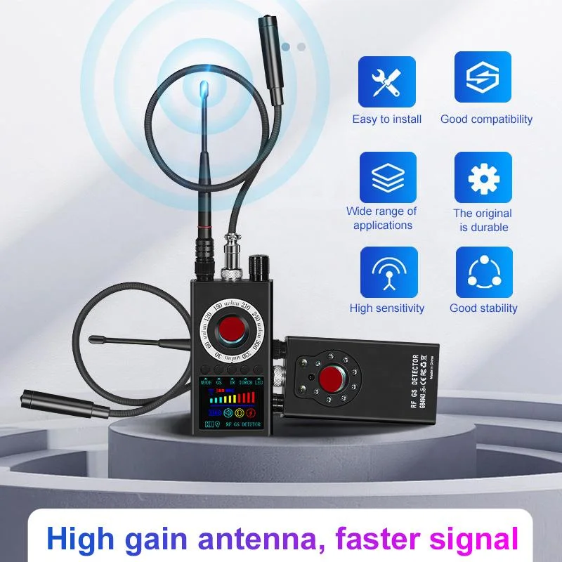 K19 Hidden Camera Detector Anti Spy Bug Scanner Hotel Security Gsm Gps Rf Signal Detector
