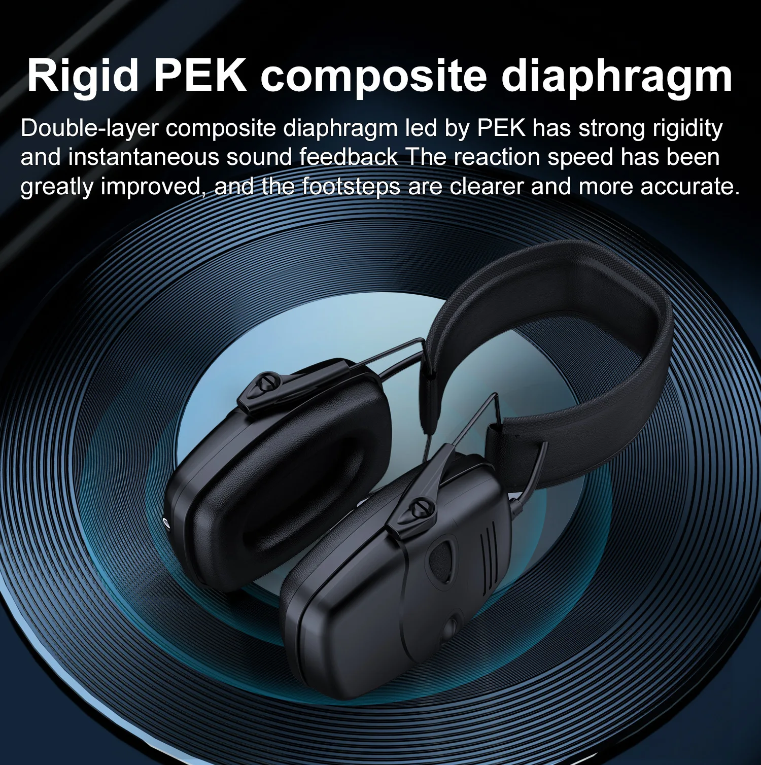 Outdoor CS Game Hunting Wireless Bluetooth Sound Pickup Noise Cancelling Earmuff Field Training Camouflage Tactical Headphones