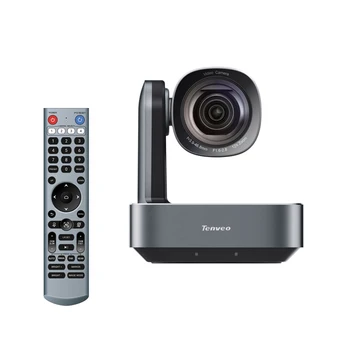 4K 12X Optical Zoom PTZ Camera Video Conference Room USB Camera System for Business Meeting Church Worship Services