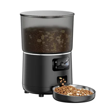 Lovely 1080P HD Video Automatic Cat Feeder Night Vision WIFI Two-Way Audio Plastic Material for Camping Food Usage for Cats Dogs
