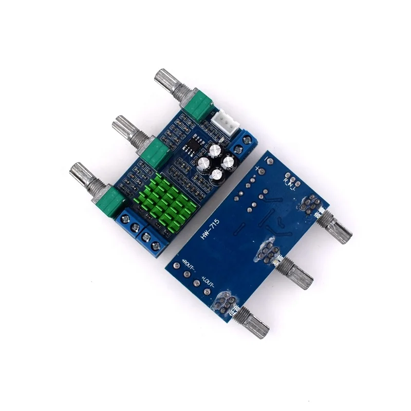 
 HW-715 TPA3116D2 80 Вт * 2 двухканальная плата цифрового усилителя мощности  