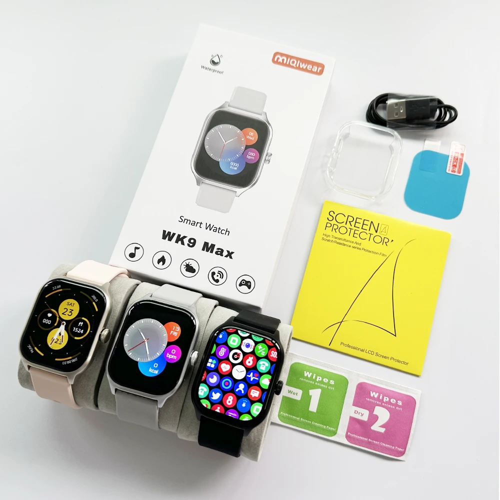 2025 WK9 Max Bt Calls Smart Watch for Men Women Stainless Steel Sports Fitness Watches Heart Rate Smartwatch Y13/H13