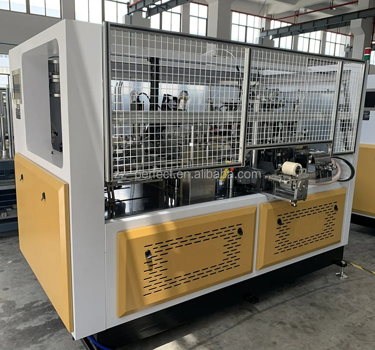 High speed ultrasonic ripple double wall paper cup making machine