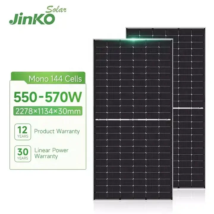 Solar panels Jinko 550w 540w 530w Jinko solar panel 550w 555w jinko tiger pro JKM530-550M-72HL4-(V) PV Module manufacture