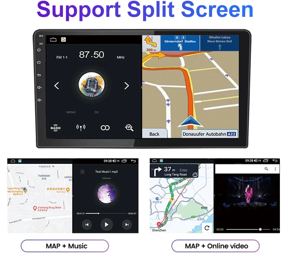 Android Carplay Car Radio for 2005-2012 Toyota Corolla Touchscreen Autoradio Stereo Video Audio Multimedia Gps Player Head Unit