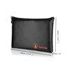 Fireproof document bag, black, medium size (unlocked)