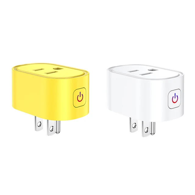 Wholesale Factory  tuya 16A 10A Smart Plug socket US wifi with energy monitor support firmware customization smart home sockets