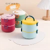 Stainless Steel-2 layer(Pink;Blue;Green)