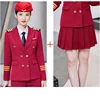 Blazer e gonne rosso vino da donna
