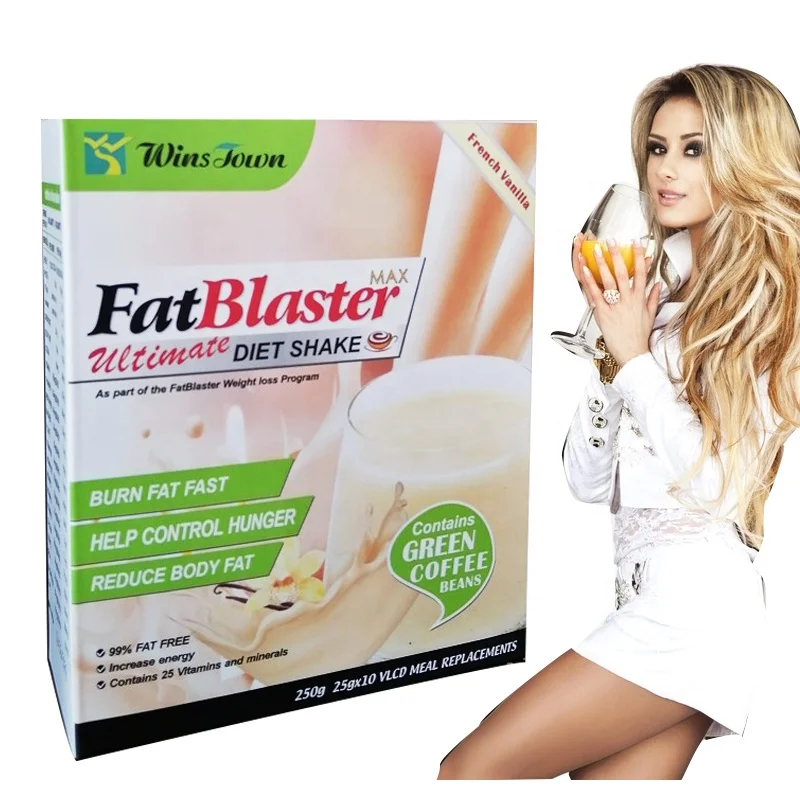 Wansongtang fat blaster slimming shake Control diet with vanilla milk substitute milkshake  powder for loss weight coffee