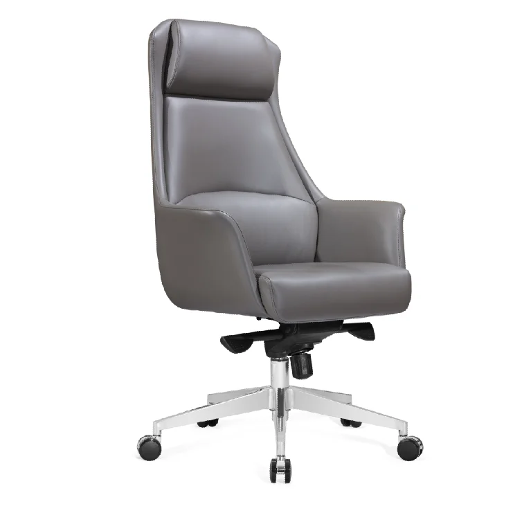 CEO Manager Office Chair Genuine Leather Chair Synthetic Leather Iron Office Furniture Modern Office Building Swivel Chair A1822
