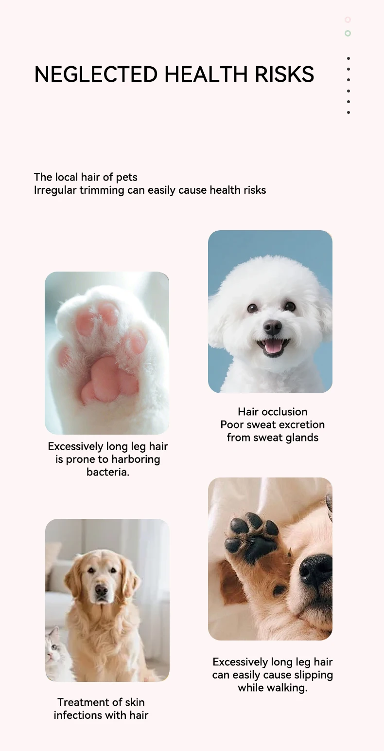 Wholesale New USB Rechargeable Pet Hair Trimmer with LED Light Safe to Use Pet Supplies manufacture