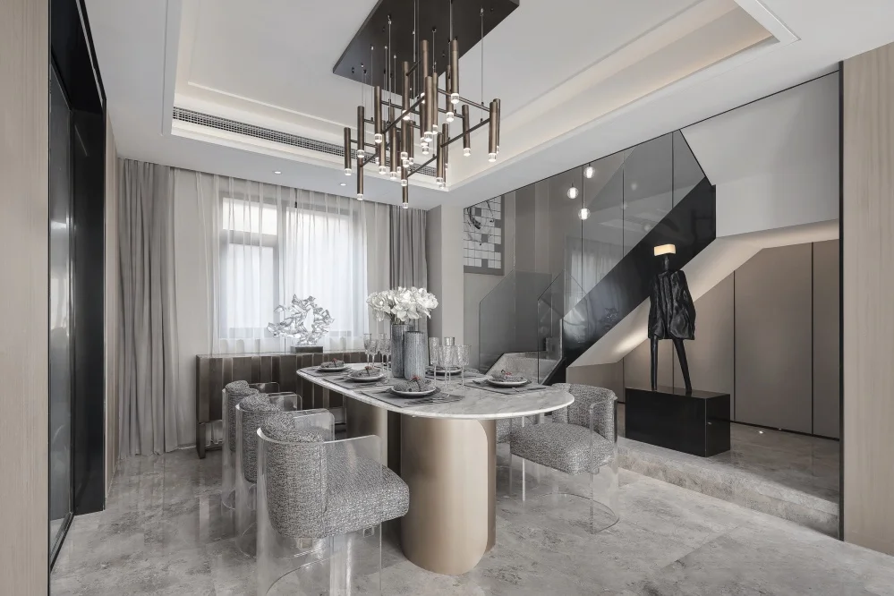 Luxury Marble Design Dining Table for 8 Seaters - Modern Dining Room ...
