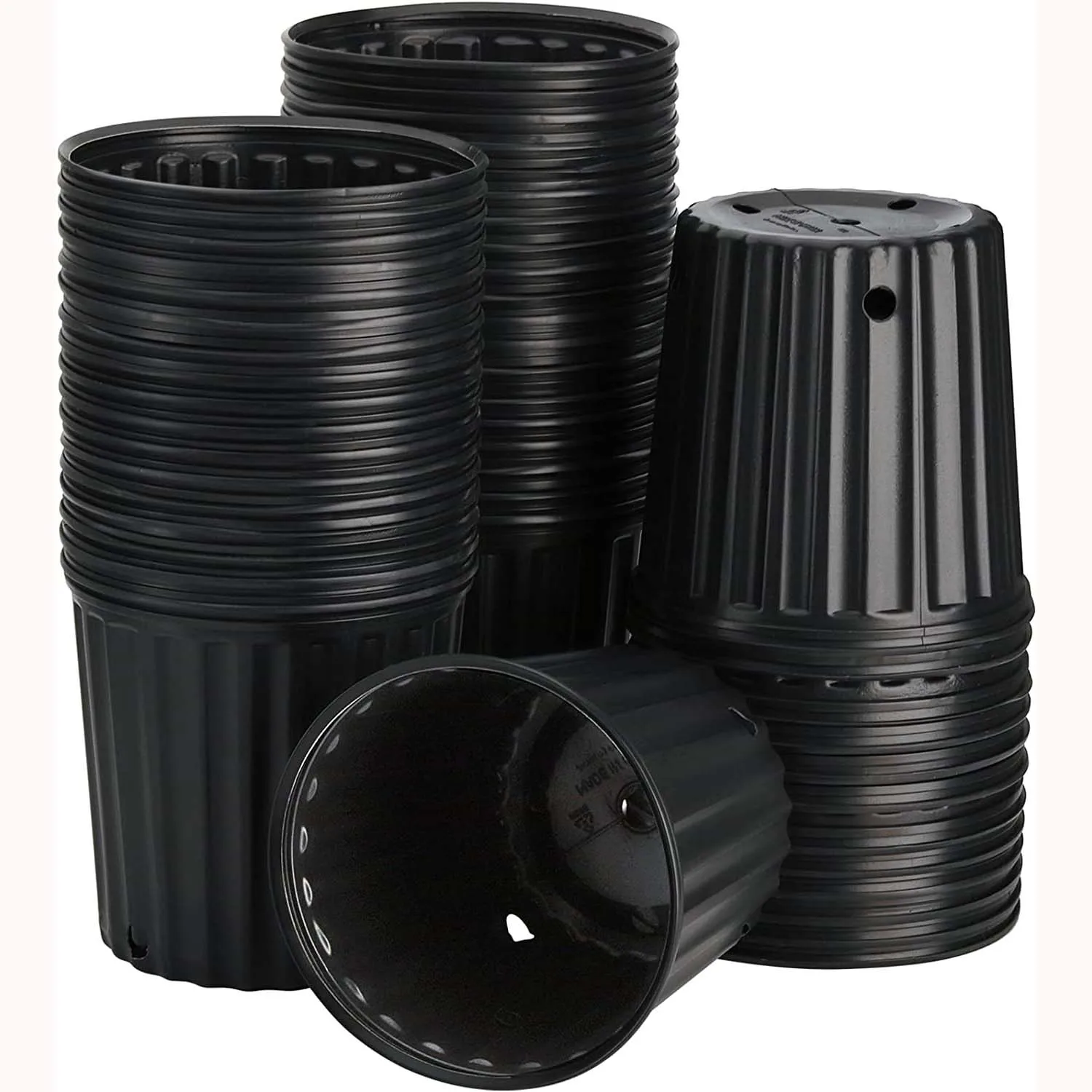 Wholesale Black Plastic Pots - Ideal for Garden & Nursery
