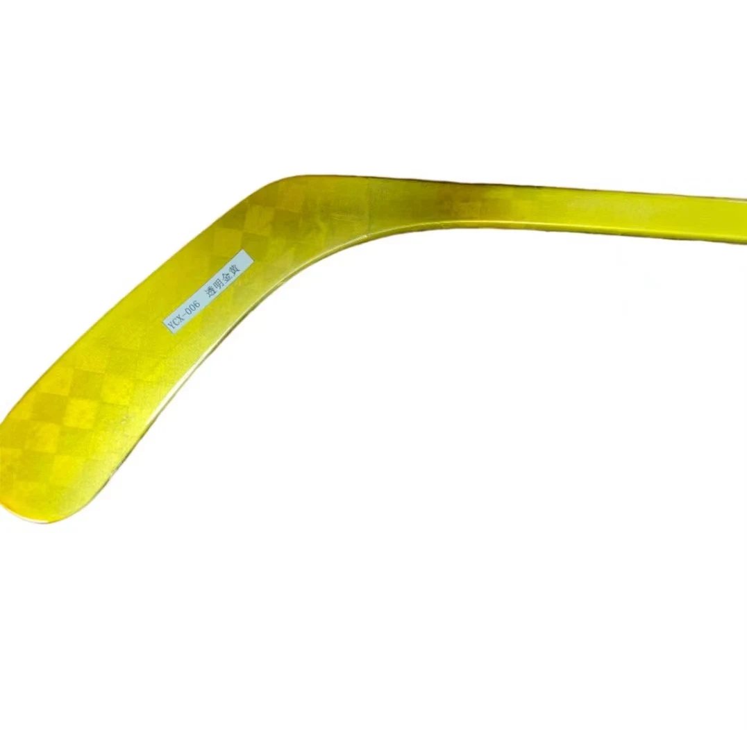 Lightweight Golden Color Ice Hockey Stick for the Rink