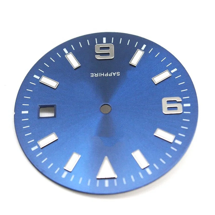 Zifferblatt 28,5mm Mit Diamantindizes Für NH35 Uhrwerk – Mechanische Taucheruhr Optik