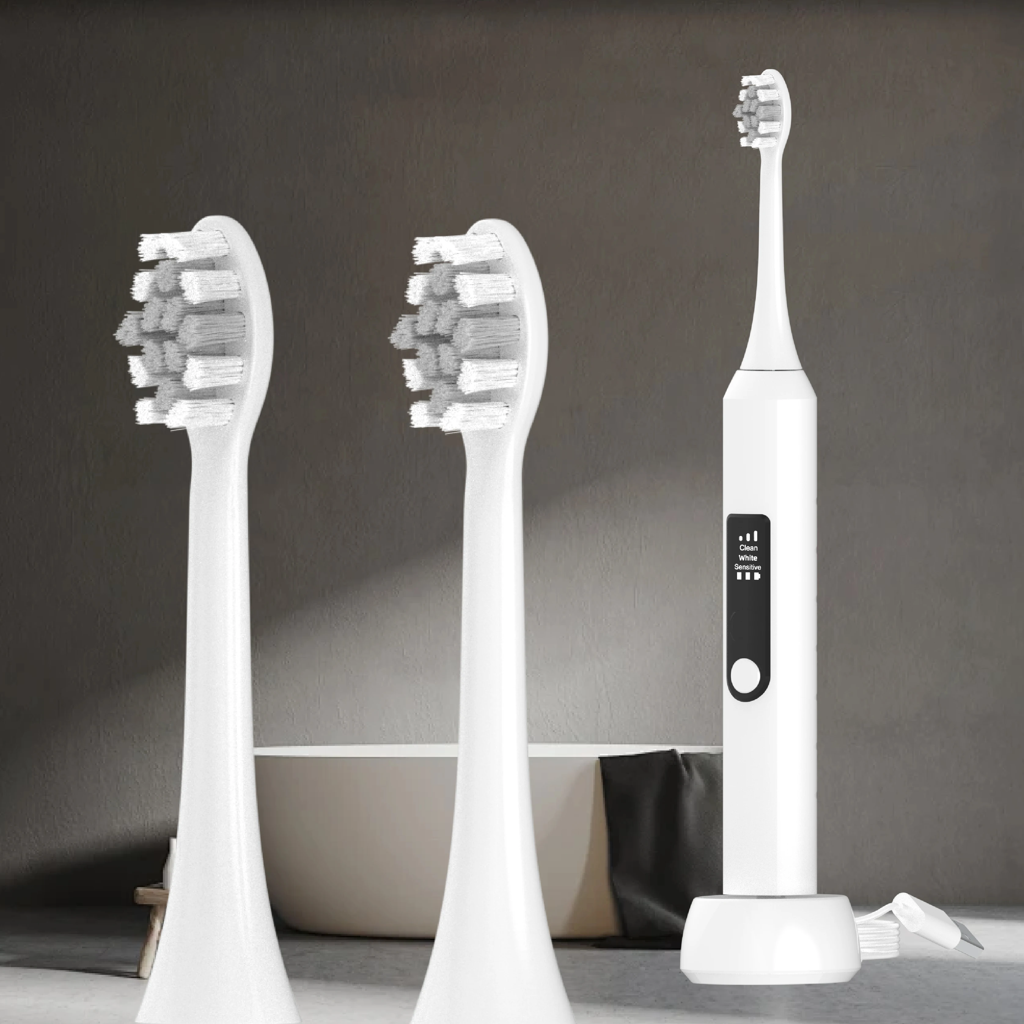 IPX7 Waterproof High Quality Ultra Sonic Super Wireless Adult Electr Sonic Toothbrush supplier