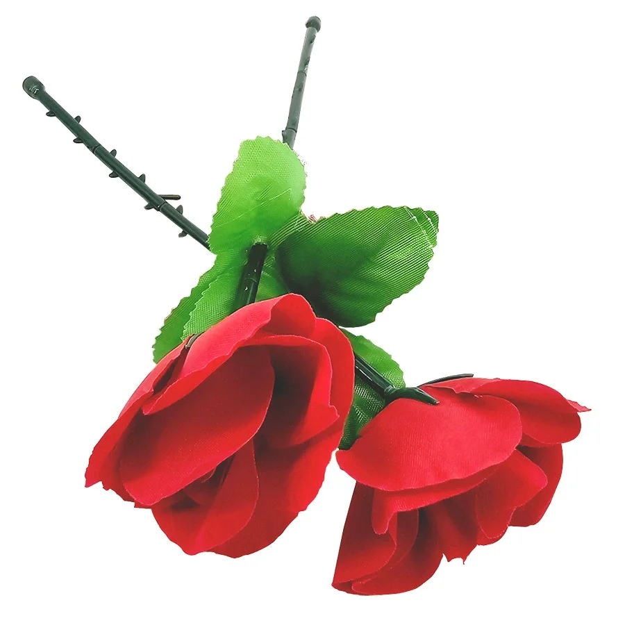 Folding Rose Appearing Magic Tricks Flower Disappear Suddenly Stage Series  Street Illusion Gimmick Props Toys